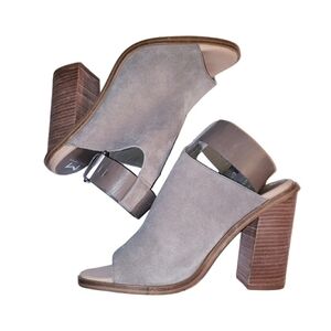 Marc Fisher Taupe Block Heel Bootie